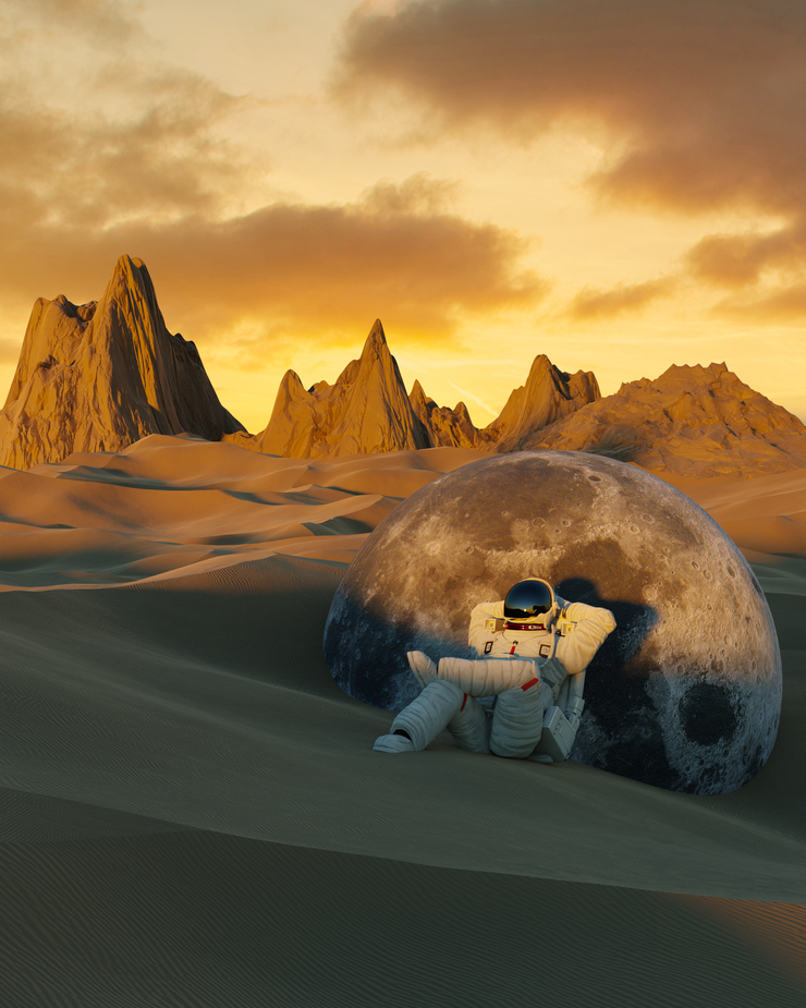 Chilling Astronaut, Me, Digital, 2021